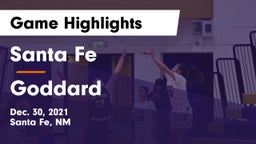 Santa Fe  vs Goddard  Game Highlights - Dec. 30, 2021