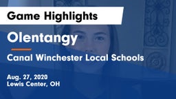 Olentangy  vs Canal Winchester Local Schools Game Highlights - Aug. 27, 2020