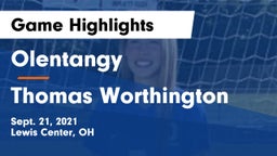 Olentangy  vs Thomas Worthington  Game Highlights - Sept. 21, 2021