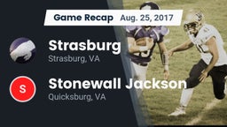 Recap: Strasburg  vs. Stonewall Jackson  2017