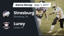Recap: Strasburg  vs. Luray  2017