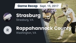 Recap: Strasburg  vs. Rappahannock County  2017