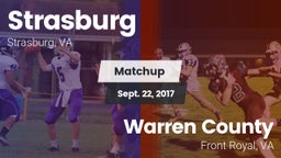 Matchup: Strasburg High vs. Warren County  2017