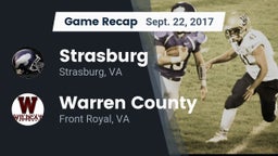 Recap: Strasburg  vs. Warren County  2017