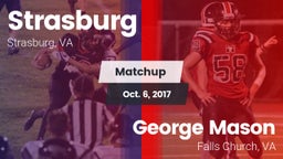 Matchup: Strasburg High vs. George Mason  2017