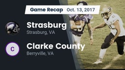 Recap: Strasburg  vs. Clarke County  2017