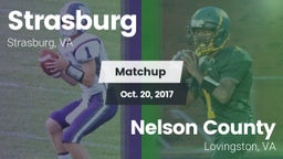 Matchup: Strasburg High vs. Nelson County  2017