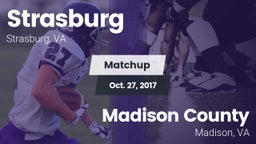 Matchup: Strasburg High vs. Madison County  2017