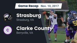 Recap: Strasburg  vs. Clarke County  2017