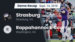 Recap: Strasburg  vs. Rappahannock County  2018