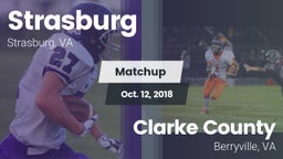 Matchup: Strasburg High vs. Clarke County  2018