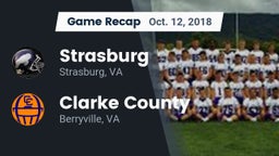 Recap: Strasburg  vs. Clarke County  2018