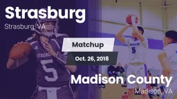 Matchup: Strasburg High vs. Madison County  2018