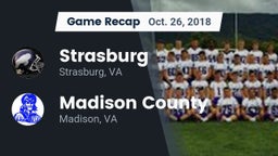 Recap: Strasburg  vs. Madison County  2018