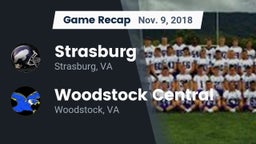 Recap: Strasburg  vs. Woodstock Central  2018