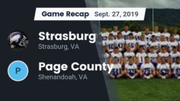 Recap: Strasburg  vs. Page County  2019