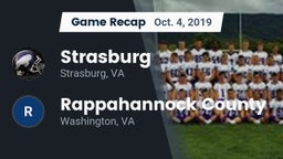 Recap: Strasburg  vs. Rappahannock County  2019