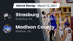 Recap: Strasburg  vs. Madison County  2021
