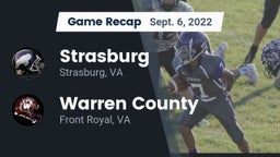 Recap: Strasburg  vs. Warren County  2022