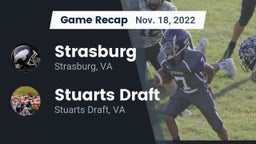 Recap: Strasburg  vs. Stuarts Draft  2022