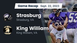 Recap: Strasburg  vs. King William  2023