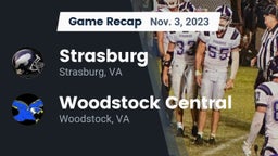 Recap: Strasburg  vs. Woodstock Central  2023