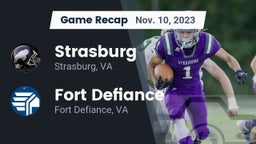 Recap: Strasburg  vs. Fort Defiance  2023