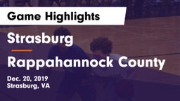 Strasburg  vs Rappahannock County  Game Highlights - Dec. 20, 2019