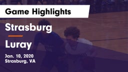 Strasburg  vs Luray  Game Highlights - Jan. 10, 2020