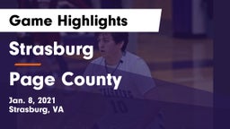 Strasburg  vs Page County  Game Highlights - Jan. 8, 2021
