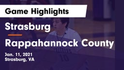 Strasburg  vs Rappahannock County  Game Highlights - Jan. 11, 2021