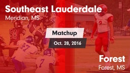 Matchup: Southeast vs. Forest  2016
