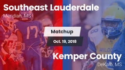 Matchup: Southeast vs. Kemper County  2018