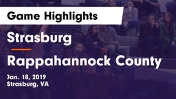 Strasburg  vs Rappahannock County  Game Highlights - Jan. 18, 2019