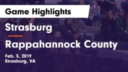 Strasburg  vs Rappahannock County  Game Highlights - Feb. 5, 2019