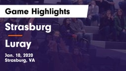 Strasburg  vs Luray  Game Highlights - Jan. 10, 2020