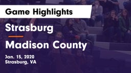 Strasburg  vs Madison County  Game Highlights - Jan. 15, 2020