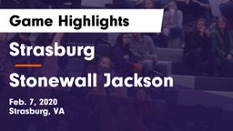 Strasburg  vs Stonewall Jackson  Game Highlights - Feb. 7, 2020