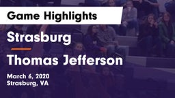 Strasburg  vs Thomas Jefferson Game Highlights - March 6, 2020