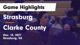 Strasburg  vs Clarke County  Game Highlights - Dec. 15, 2021