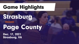 Strasburg  vs Page County  Game Highlights - Dec. 17, 2021