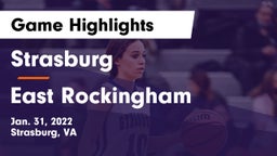 Strasburg  vs East Rockingham  Game Highlights - Jan. 31, 2022