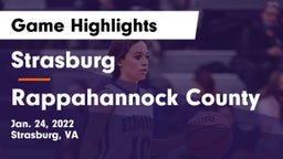 Strasburg  vs Rappahannock County  Game Highlights - Jan. 24, 2022