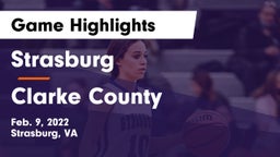 Strasburg  vs Clarke County  Game Highlights - Feb. 9, 2022