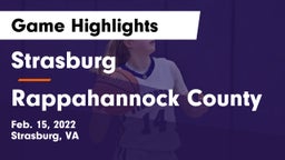 Strasburg  vs Rappahannock County  Game Highlights - Feb. 15, 2022