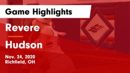Revere  vs Hudson  Game Highlights - Nov. 24, 2020