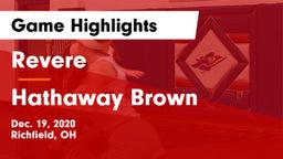 Revere  vs Hathaway Brown  Game Highlights - Dec. 19, 2020