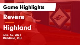 Revere  vs Highland  Game Highlights - Jan. 16, 2021