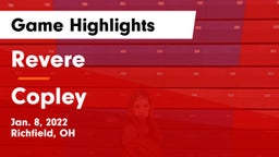 Revere  vs Copley  Game Highlights - Jan. 8, 2022