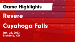 Revere  vs Cuyahoga Falls  Game Highlights - Jan. 22, 2022